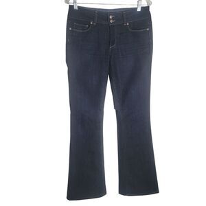 Paige Hidden Hills Boot Cut Jeans Women's Size 30 Dark Wash Blue Denim Y2K 90s